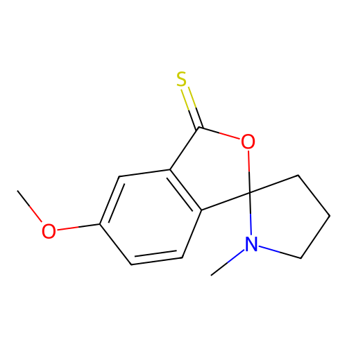 Spiro(benzo(c)thiophene-1(3H),2'-pyrrolidin)-3-one, 5-methoxy-1'-methyl- structure