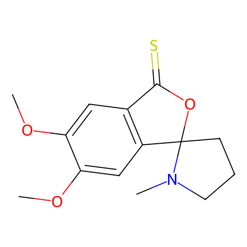 Spiro(benzo(c)thiophene-1(3H),2'-pyrrolidin)-3-one, 5,6-dimethoxy-1'-methyl- structure