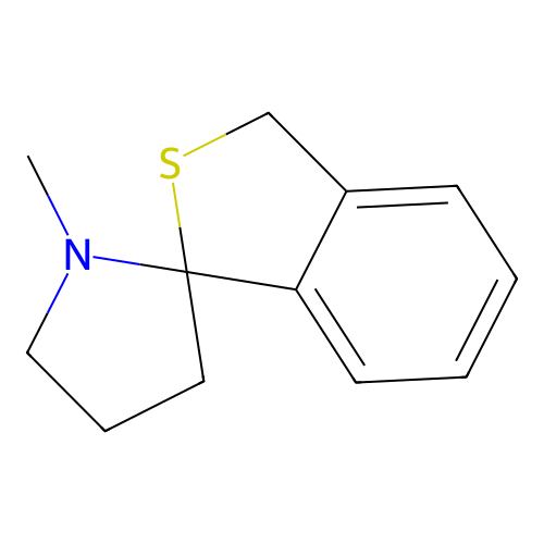 Spiro(benzo(c)thiophene-1(3H),2'-pyrrolidine), 1'-methyl- structure