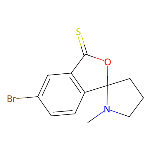 Spiro(benzo(c)thiophene-1(3H),2'-pyrrolidin)-3-one, 5-bromo-1'-methyl- structure