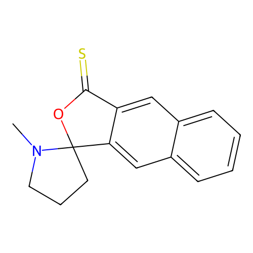 Spiro(naphtho(2,3-c)thiophene-1(3H),2'-pyrrolidin)-3-one, 1'-methyl- structure