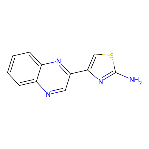 4-(Quinoxalin-2-yl)thiazol-2-amine structure