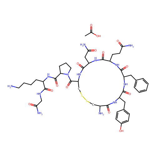 Lypressin Acetate structure