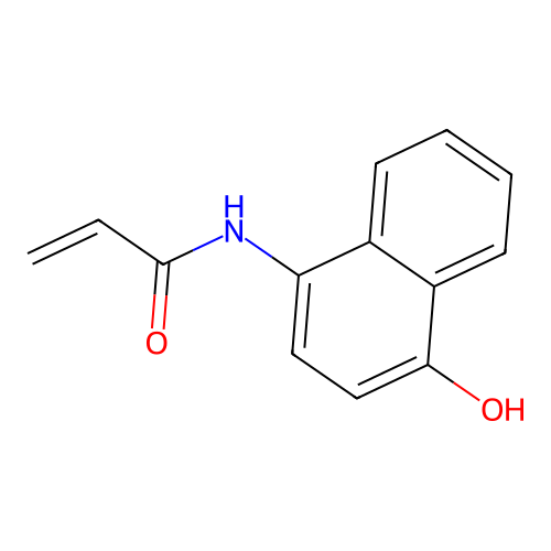 N-(4-Hydroxy-1-naphthyl)acrylamide structure