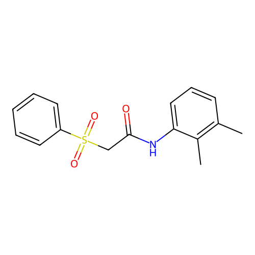 2-(benzenesulfonyl)-N-(2,3-dimethylphenyl)acetamide structure