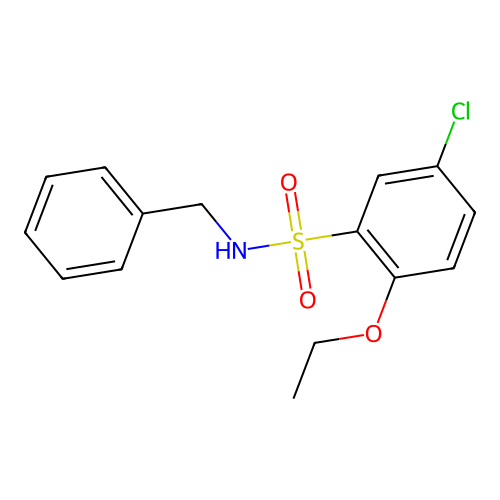 N-benzyl-5-chloro-2-ethoxybenzenesulfonamide structure
