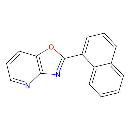 2-(Naphthalen-1-yl)[1,3]oxazolo[4,5-b]pyridine structure