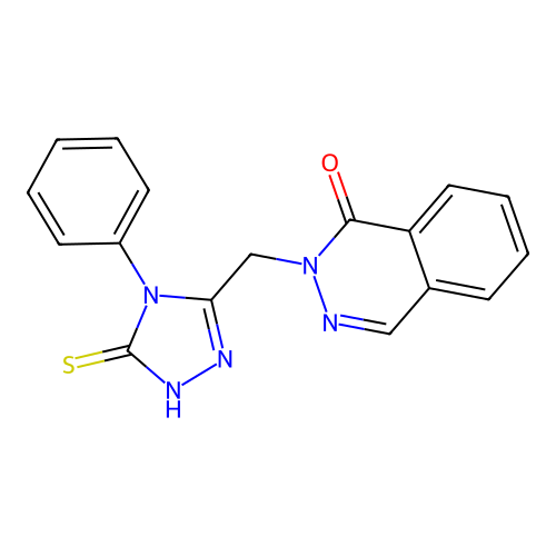 2-[(4-phenyl-5-sulfanylidene-1H-1,2,4-triazol-3-yl)methyl]phthalazin-1-one structure