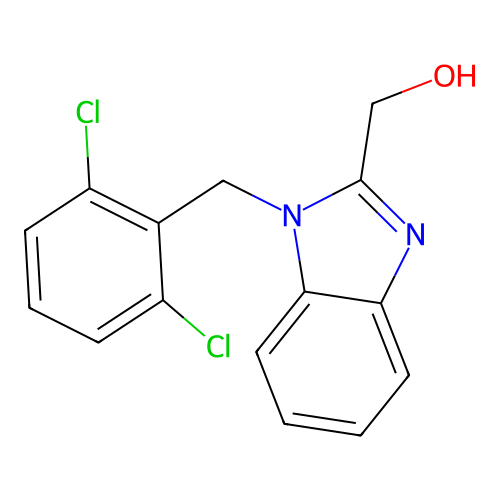 [1-[(2,6-Dichlorophenyl)methyl]benzimidazol-2-yl]methanol structure
