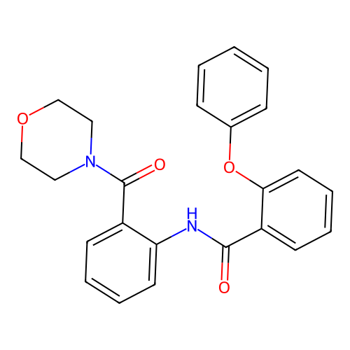 N-[2-(morpholine-4-carbonyl)phenyl]-2-phenoxybenzamide structure