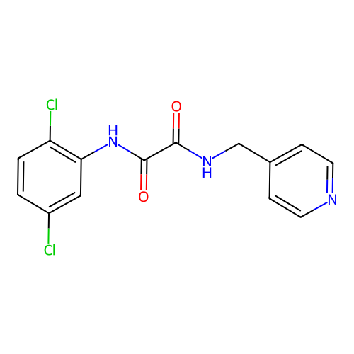 N'-(2,5-dichlorophenyl)-N-(pyridin-4-ylmethyl)oxamide structure