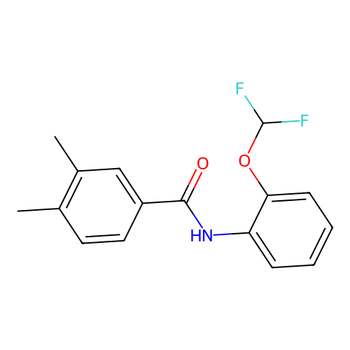N-[2-(difluoromethoxy)phenyl]-3,4-dimethylbenzamide structure