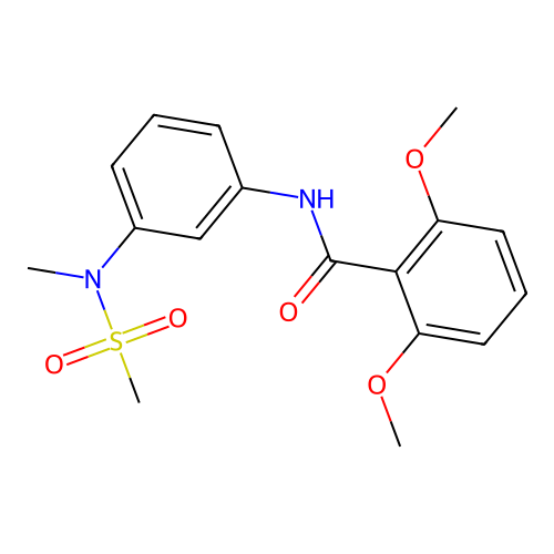 2,6-dimethoxy-N-[3-[methyl(methylsulfonyl)amino]phenyl]benzamide structure