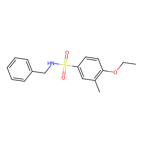 N-benzyl-4-ethoxy-3-methylbenzenesulfonamide structure