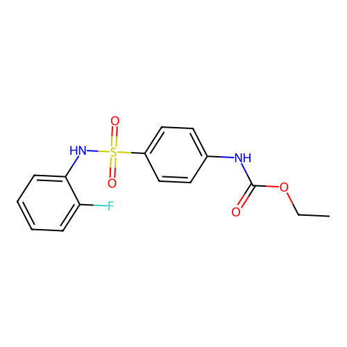 Ethyl {4-[(2-fluorophenyl)sulfamoyl]phenyl}carbamate structure