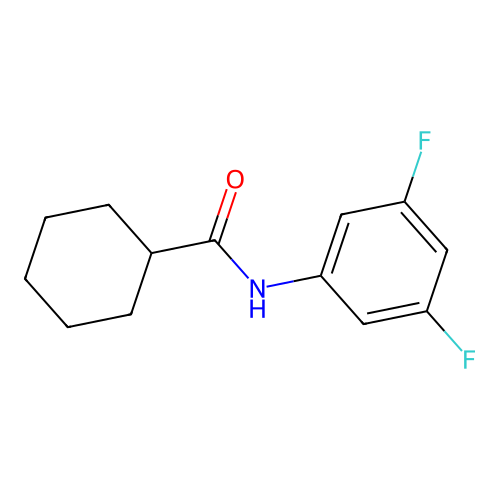 N-(3,5-difluorophenyl)cyclohexanecarboxamide structure