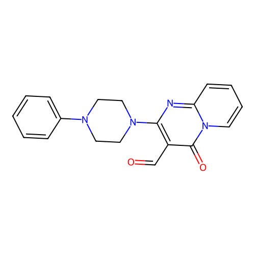 4-oxo-2-(4-phenylpiperazin-1-yl)-4H-pyrido[1,2-a]pyrimidine-3-carbaldehyde structure