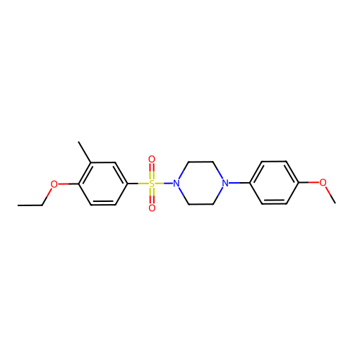 1-[(4-Ethoxy-3-methylphenyl)sulfonyl]-4-(4-methoxyphenyl)piperazine structure