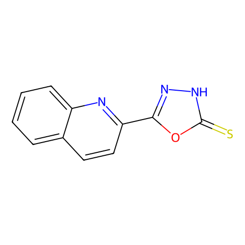 5-(Quinolin-2-yl)-1,3,4-oxadiazole-2-thiol structure