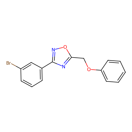3-(3-Bromophenyl)-5-(phenoxymethyl)-1,2,4-oxadiazole structure