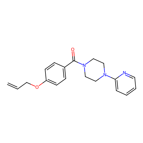 (4-Prop-2-enoxyphenyl)-(4-pyridin-2-ylpiperazin-1-yl)methanone structure