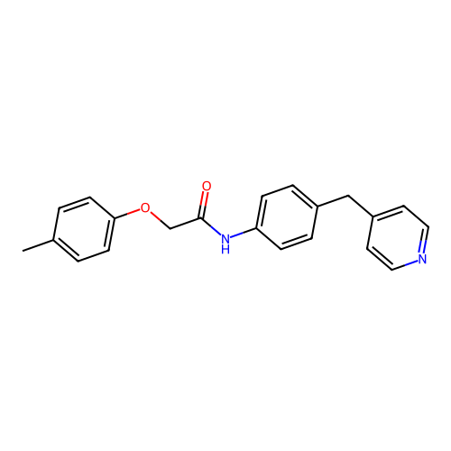 N-(4-(Pyridin-4-ylmethyl)phenyl)-2-(p-tolyloxy)acetamide structure