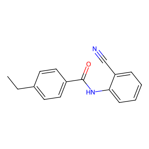 N-(2-cyanophenyl)-4-ethylbenzamide structure