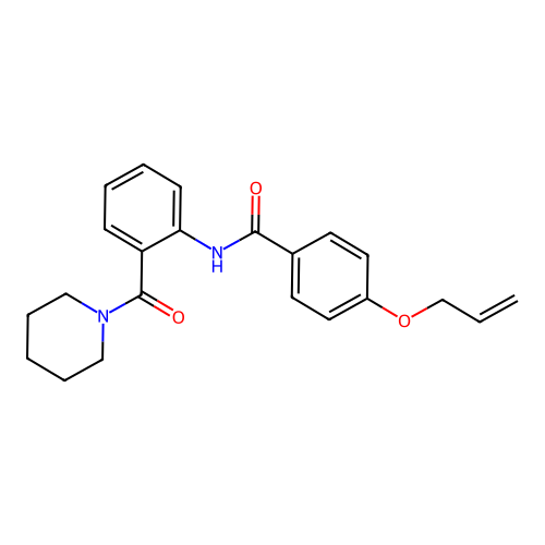4-(allyloxy)-N-[2-(1-piperidinylcarbonyl)phenyl]benzamide structure
