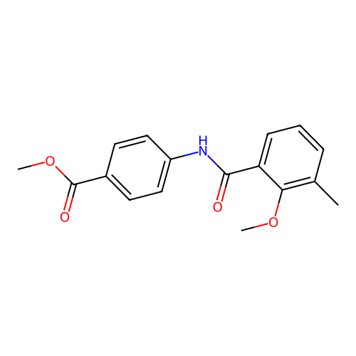 Methyl 4-[(2-methoxy-3-methylbenzoyl)amino]benzoate structure