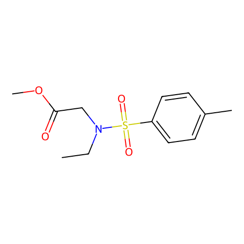 Methyl 2-[ethyl-(4-methylphenyl)sulfonylamino]acetate structure
