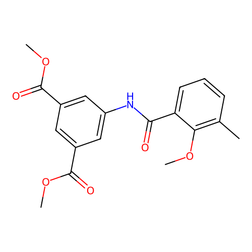 Dimethyl 5-[(2-methoxy-3-methylbenzoyl)amino]isophthalate structure