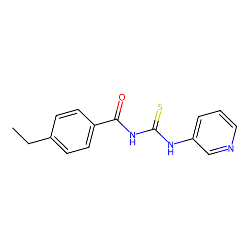 4-ethyl-N-(pyridin-3-ylcarbamothioyl)benzamide structure