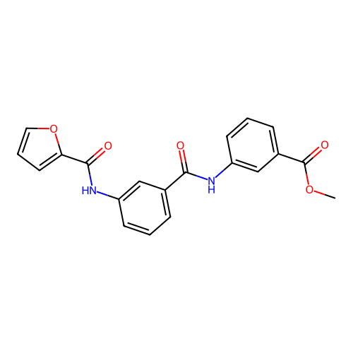 Methyl 3-[({3-[(furan-2-ylcarbonyl)amino]phenyl}carbonyl)amino]benzoate structure