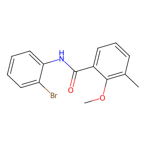 N-(2-bromophenyl)-2-methoxy-3-methylbenzamide structure