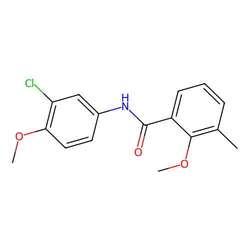 N-(3-chloro-4-methoxyphenyl)-2-methoxy-3-methylbenzamide structure