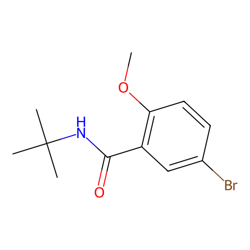 5-bromo-N-tert-butyl-2-methoxybenzamide structure