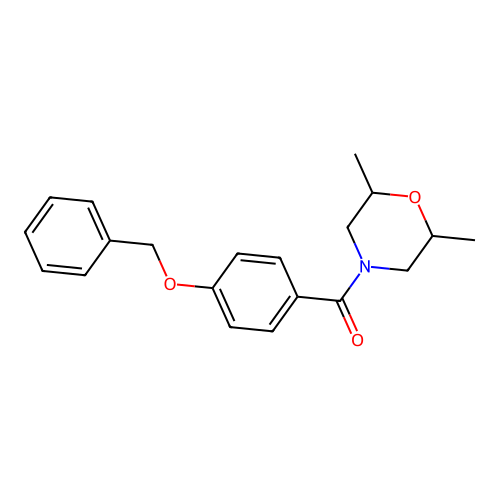 [4-(Benzyloxy)phenyl](2,6-dimethylmorpholin-4-yl)methanone structure