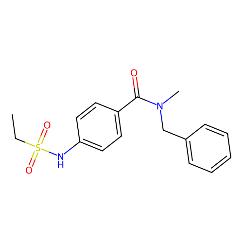 N-benzyl-4-(ethylsulfonylamino)-N-methylbenzamide structure