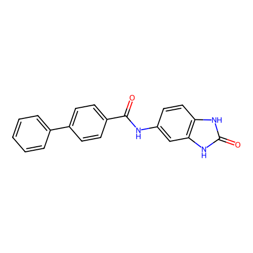 N-(2-oxo-2,3-dihydro-1H-benzimidazol-5-yl)biphenyl-4-carboxamide structure