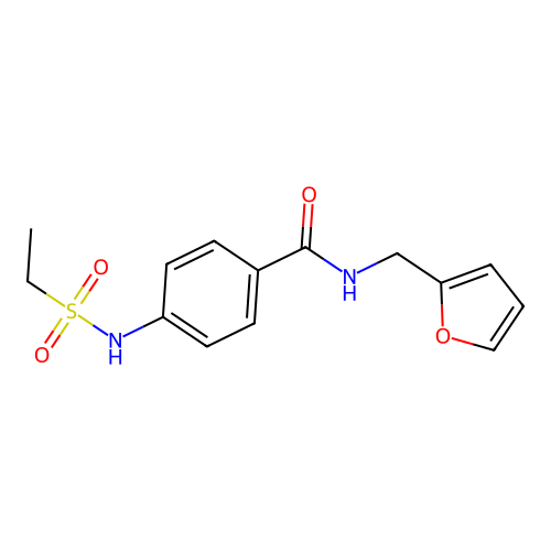 4-(ethylsulfonylamino)-N-(furan-2-ylmethyl)benzamide structure