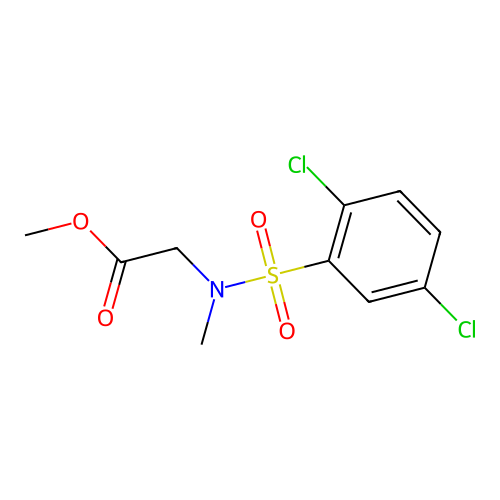 Methyl 2-[(2,5-dichlorophenyl)sulfonyl-methylamino]acetate structure