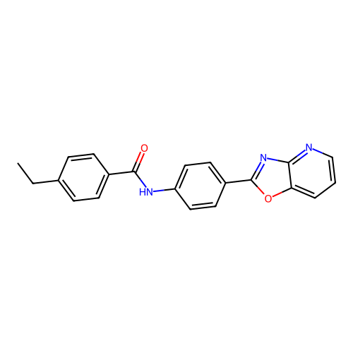 4-ethyl-N-(4-[1,3]oxazolo[4,5-b]pyridin-2-ylphenyl)benzamide structure