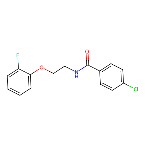 4-chloro-N-[2-(2-fluorophenoxy)ethyl]benzamide structure