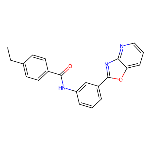 4-ethyl-N-(3-[1,3]oxazolo[4,5-b]pyridin-2-ylphenyl)benzamide structure
