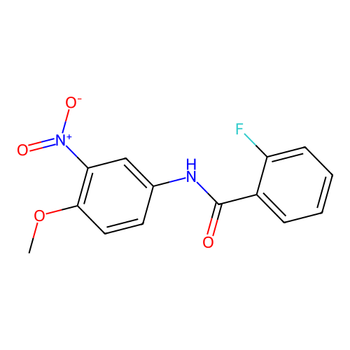 2-fluoro-N-(4-methoxy-3-nitrophenyl)benzamide structure