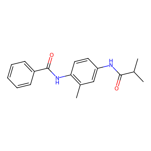 N-[4-(isobutyrylamino)-2-methylphenyl]benzamide structure