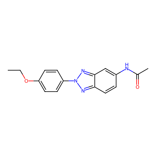 N-[2-(4-ethoxyphenyl)benzotriazol-5-yl]acetamide structure