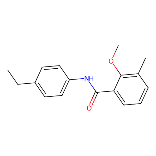 N-(4-ethylphenyl)-2-methoxy-3-methylbenzamide structure
