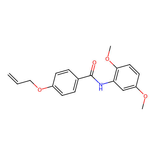 N-(2,5-dimethoxyphenyl)-4-prop-2-enoxybenzamide structure