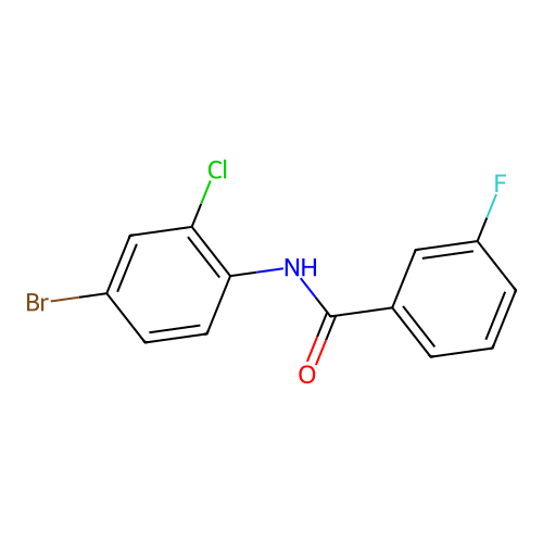 N-(4-bromo-2-chlorophenyl)-3-fluorobenzamide structure